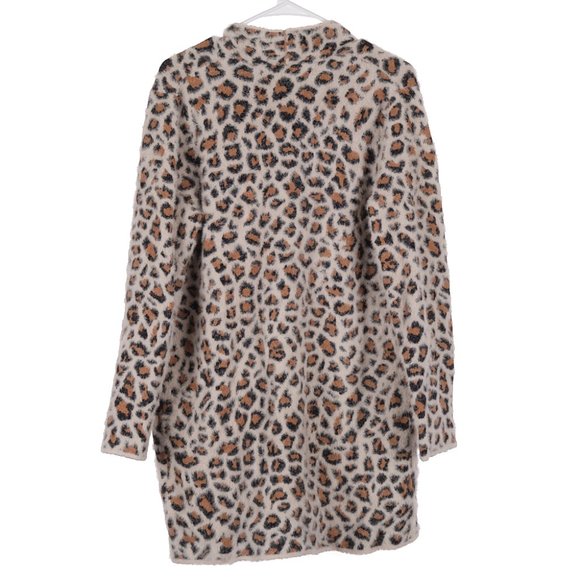 Alya Soft Cheetah Cardigan Duster Sweater Small - Picture 6 of 6